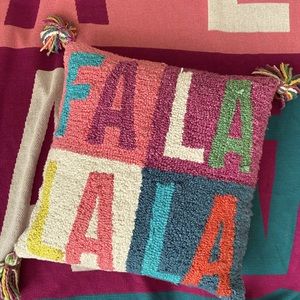 FA LA LA LA Anthropologie throw pillow